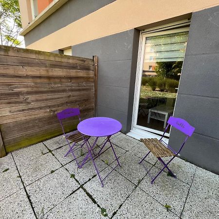 Acajou, Studio Avec Terrasse Et Parking Prive Caen Extérieur photo
